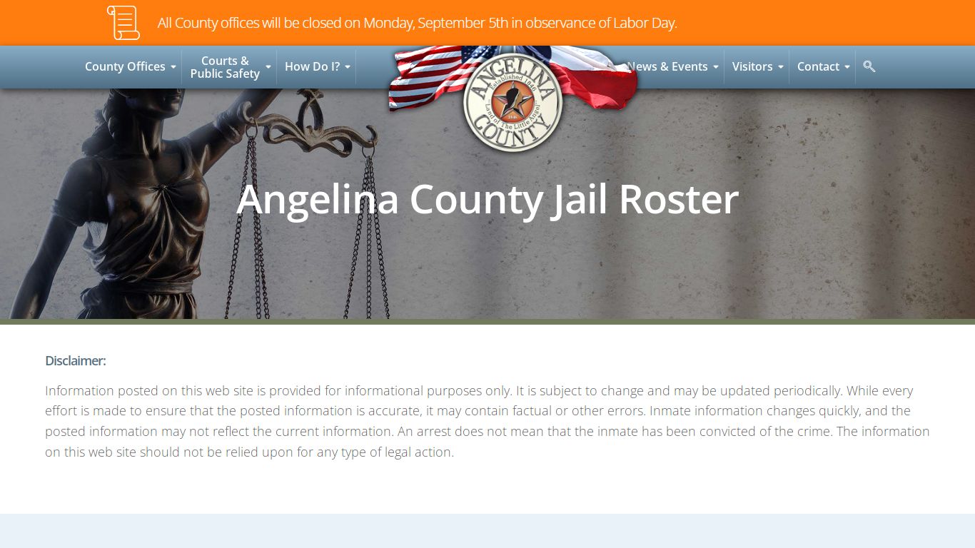 Jail Roster - Angelina County